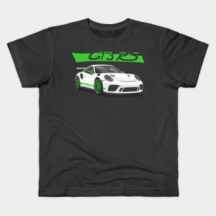 car gt3 rs 911 Green white Kids T-Shirt